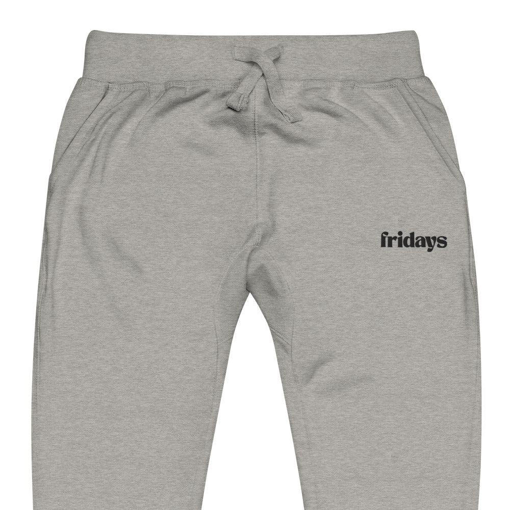 Fridays Black Logo Sweatpants